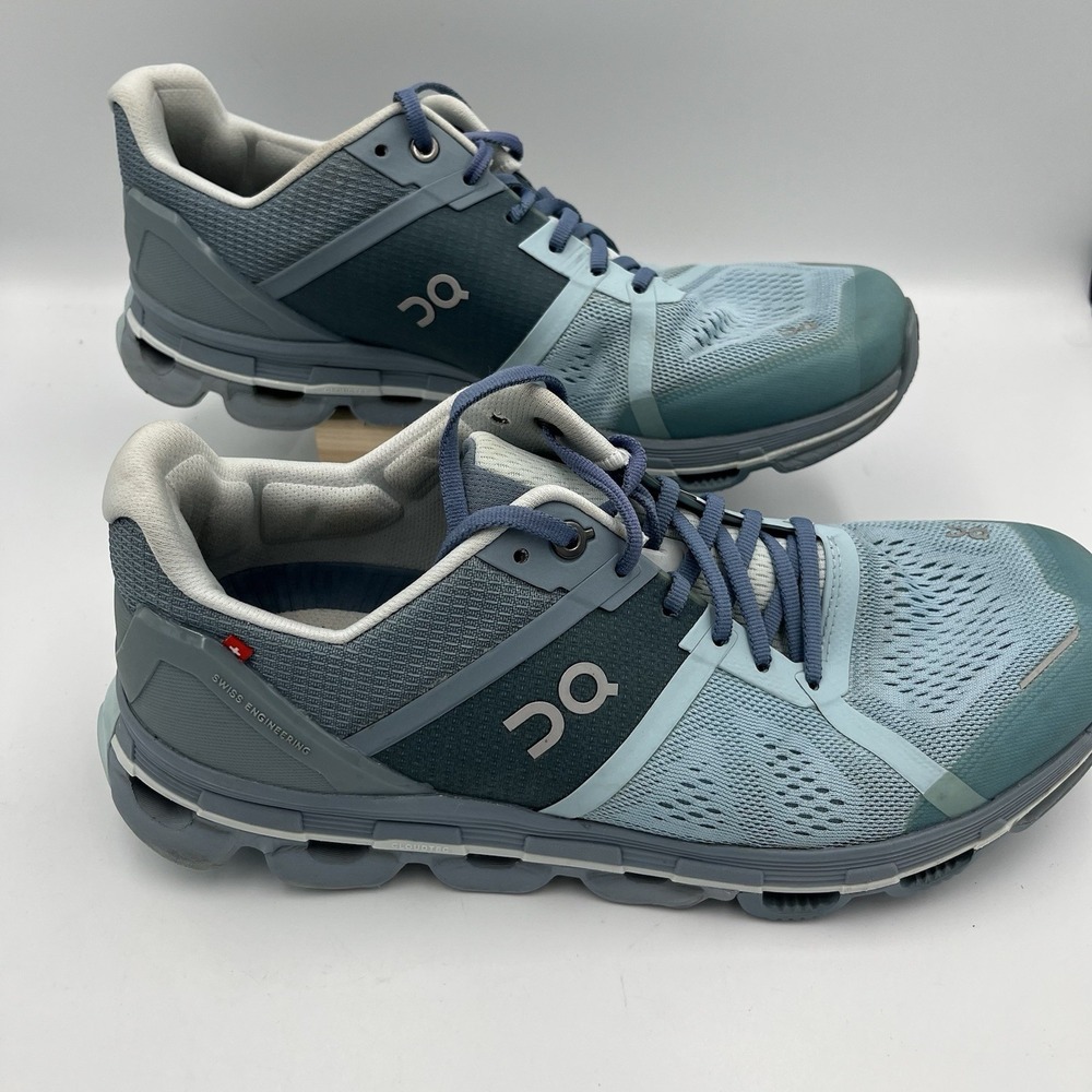 On Cloud Running Cloudace Womens Size 10 Running Shoes Blue Sea/Shadow Exercise - Picture 6 of 14